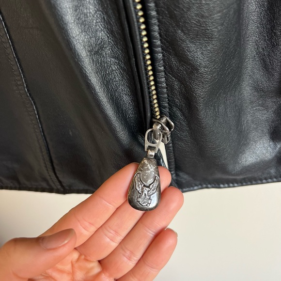 Vintage Harley Davidson Women’s Leather Jacket​​​​ Size S Small - Picture 8 of 11